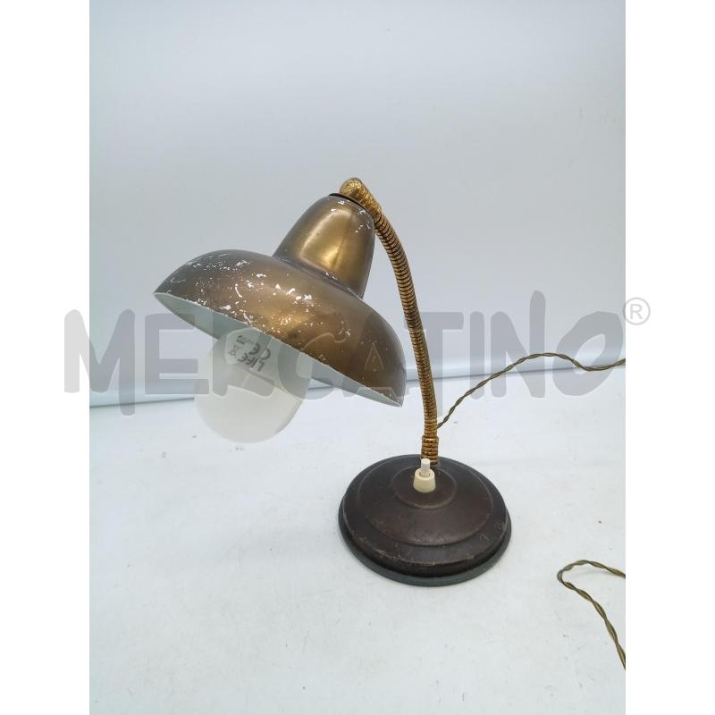 LAMPADA DA SCRIVANIA MARRONE  | Mercatino dell'Usato Roma porta maggiore 2