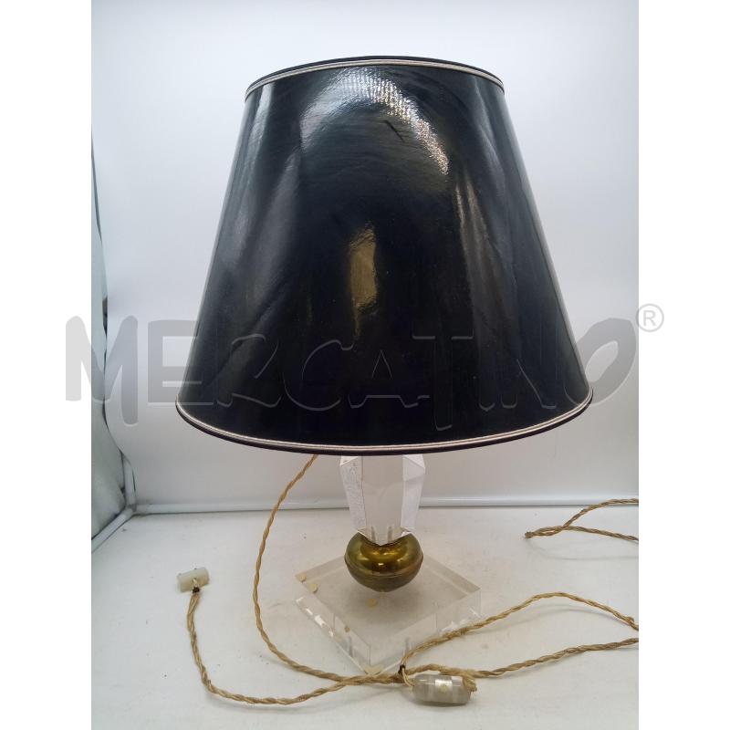 LAMPADA DESIGN PLEXI OTTONE PARALUME NERO | Mercatino dell'Usato Roma porta maggiore 1