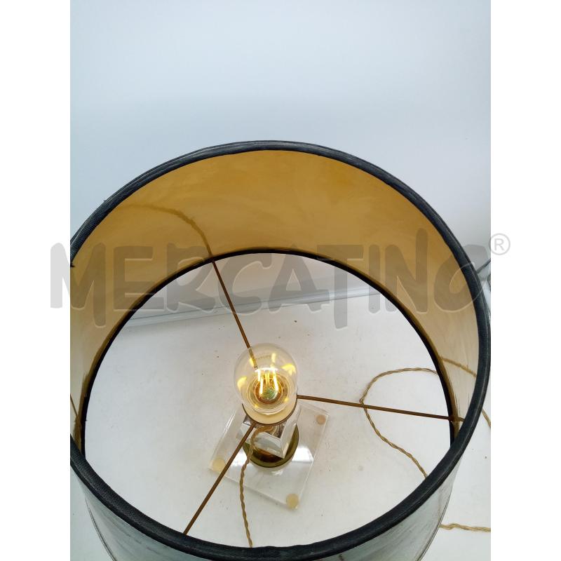 LAMPADA DESIGN PLEXI OTTONE PARALUME NERO | Mercatino dell'Usato Roma porta maggiore 3