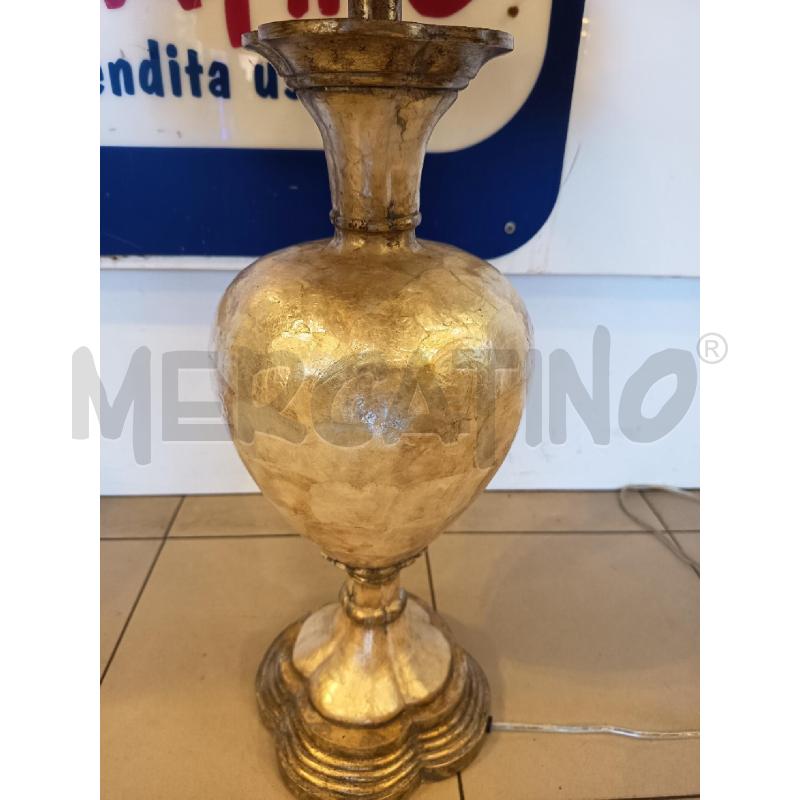LAMPADA LEGNO CON RIVESTIMENTO MADREPERLATA PARALUME TESSUTO  | Mercatino dell'Usato Roma porta maggiore 4