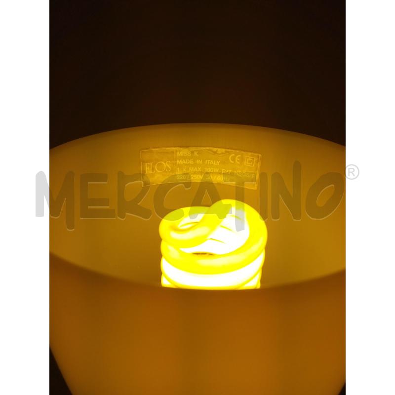 LAMPADA MISS K FLOS  BASE PLEXY PARALUME METALLICO  | Mercatino dell'Usato Roma porta maggiore 4