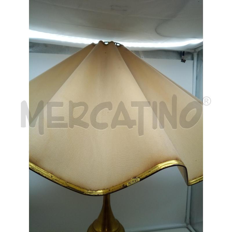 LAMPADA OTTONE PARALUME ONDULATO | Mercatino dell'Usato Roma porta maggiore 2
