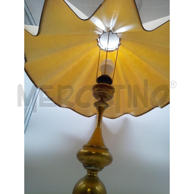 LAMPADA OTTONE PARALUME ONDULATO | Mercatino dell'Usato Roma porta maggiore 5