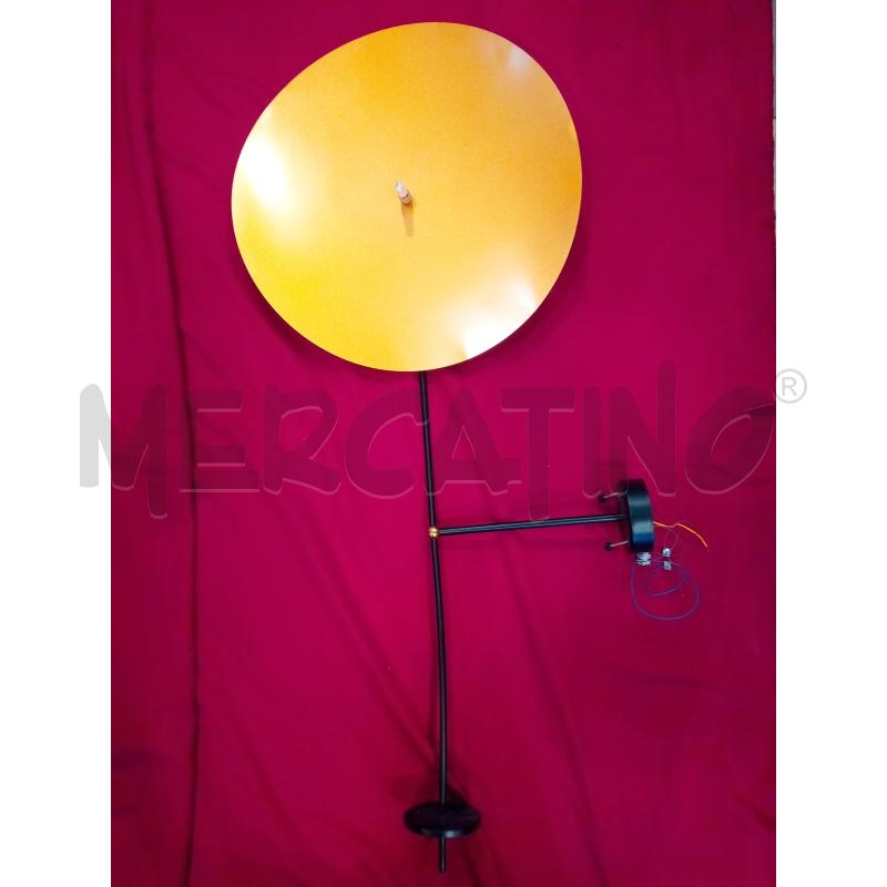 LAMPADA PARETE DESIGN METALLO NERO  | Mercatino dell'Usato Roma porta maggiore 1