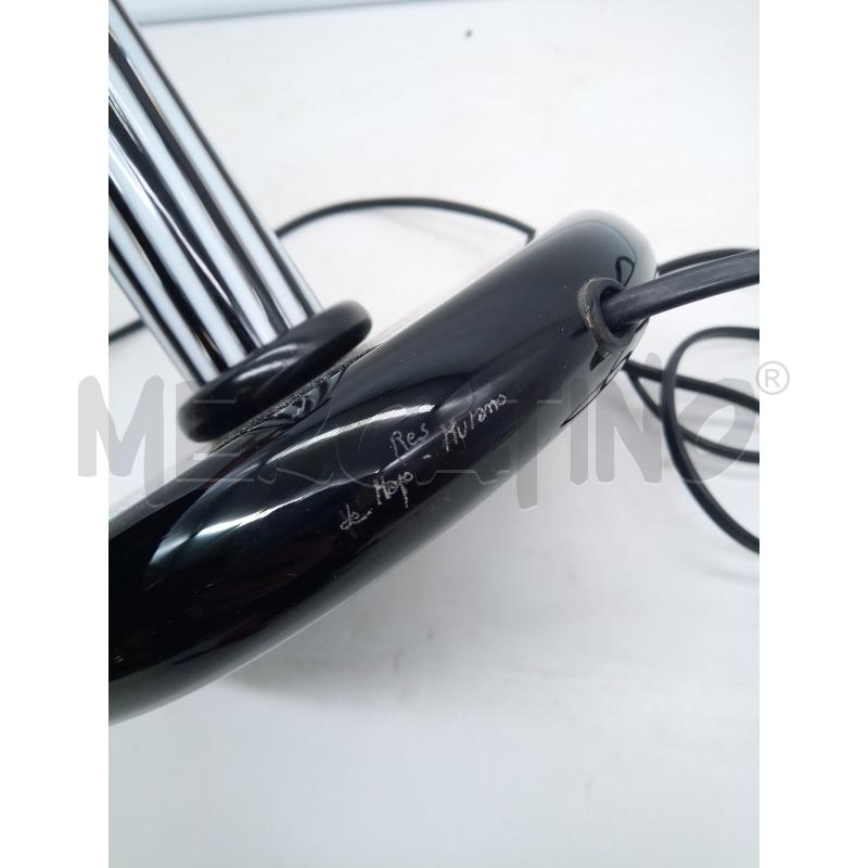 LAMPADA VETRO MURANO NERO RIGHE BIANCHE | Mercatino dell'Usato Roma porta maggiore 3