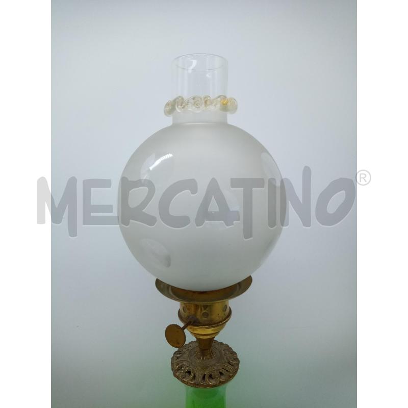 LAMPADA VETRO OPALINE VERDE  | Mercatino dell'Usato Roma porta maggiore 3