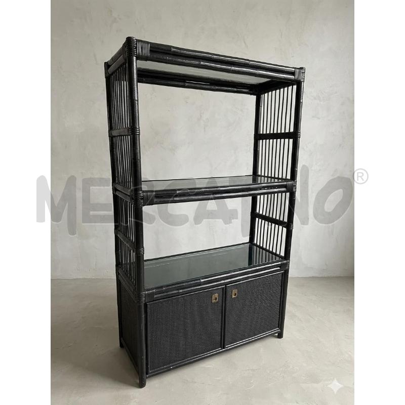LIBRERIA BAMBOO MIDO NERA 3RIP 2SP | Mercatino dell'Usato Roma porta maggiore 1