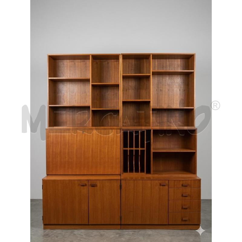 LIBRERIA MODULARE ATTREZZATA 4 CASS 1 RIBATA   | Mercatino dell'Usato Roma porta maggiore 1