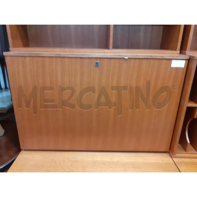 LIBRERIA MODULARE ATTREZZATA 4 CASS 1 RIBATA   | Mercatino dell'Usato Roma porta maggiore 4
