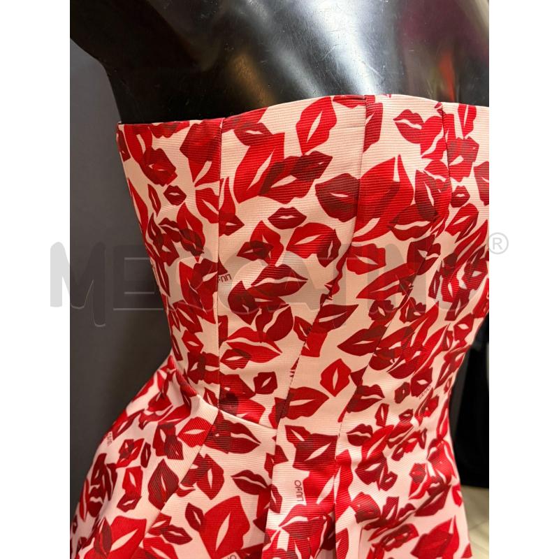 LIU JO VESTITO DONNA ROSATO FANTASIA LABBRA ROSSE | Mercatino dell'Usato Roma porta maggiore 4