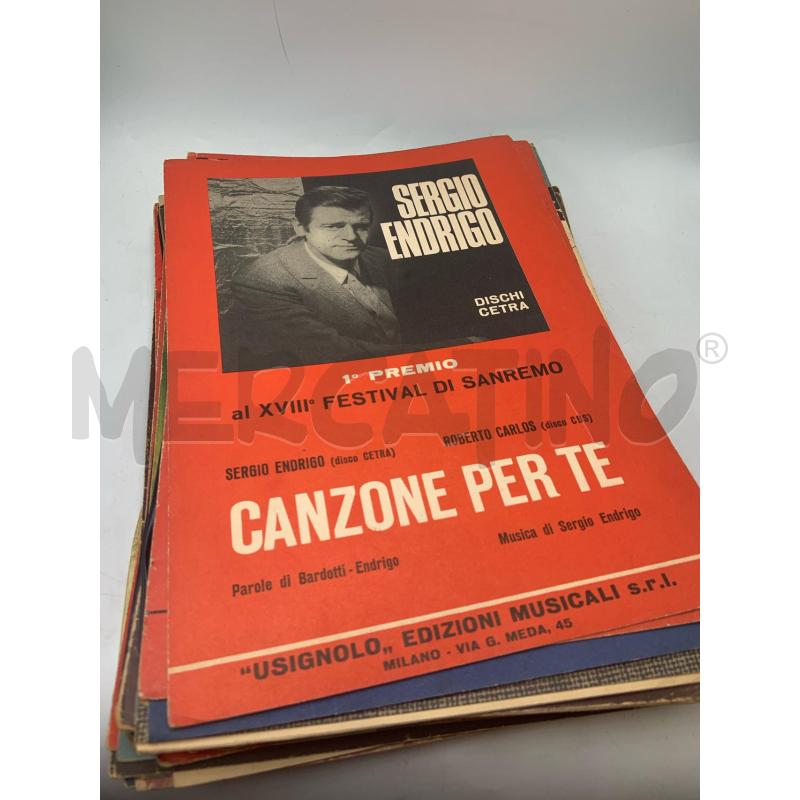 LOTTO SPARTITI ANNI 50/60/70  | Mercatino dell'Usato Roma porta maggiore 2
