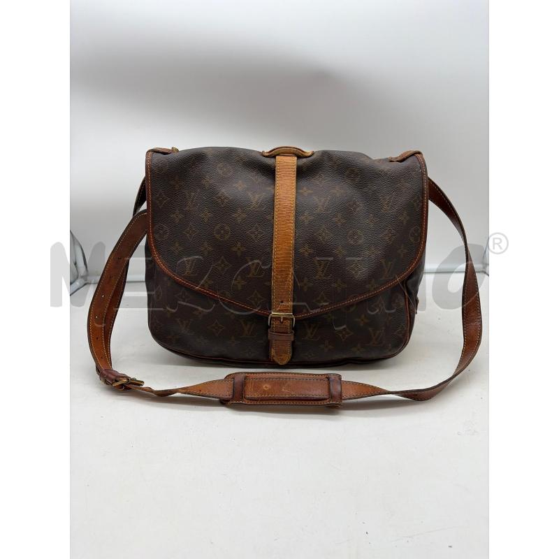 LOUIS VUITTON BORSA DONNA MARRONE MONOGRAM SAUMUR 35  | Mercatino dell'Usato Roma porta maggiore 1