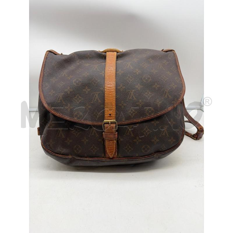 LOUIS VUITTON BORSA DONNA MARRONE MONOGRAM SAUMUR 35  | Mercatino dell'Usato Roma porta maggiore 2