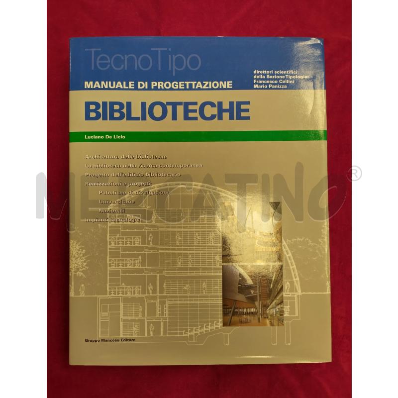 MANUALE DI PROGETTAZIONE BIBLIOTECHE | Mercatino dell'Usato Roma porta maggiore 1