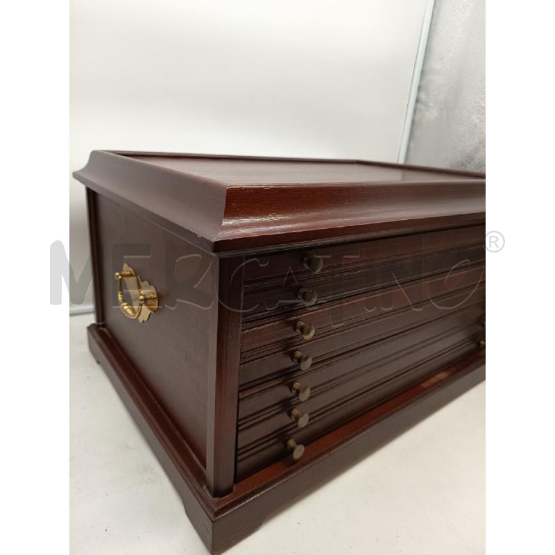 MEDAGLIERE LEGNO SEI CASSETTI  | Mercatino dell'Usato Roma porta maggiore 4