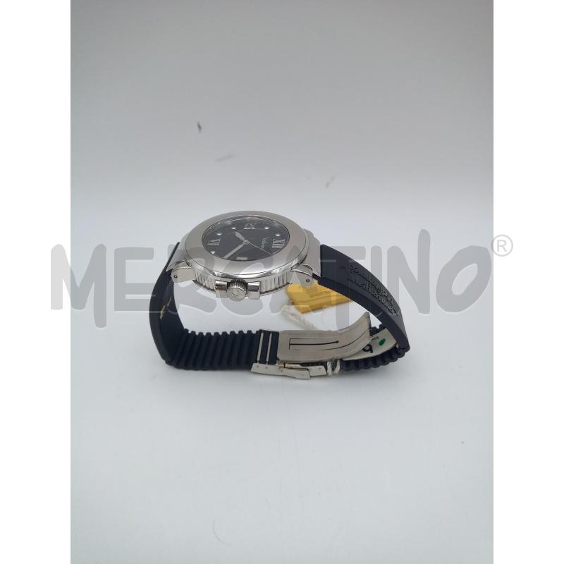MEDITERRANEE OROLOGIO QUADRANTE NERO ACCIAIO CINTURINO NERO  | Mercatino dell'Usato Roma porta maggiore 2
