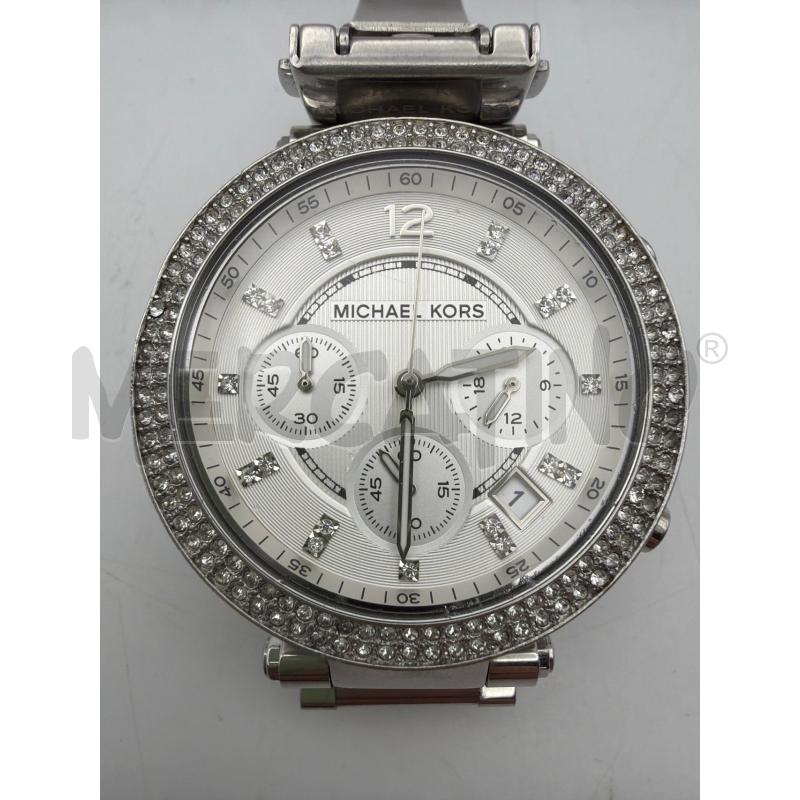 MICHAEL KORS OROLOGIO DA POLSO SILVER QUADRANTE CON STRASS | Mercatino dell'Usato Roma porta maggiore 2