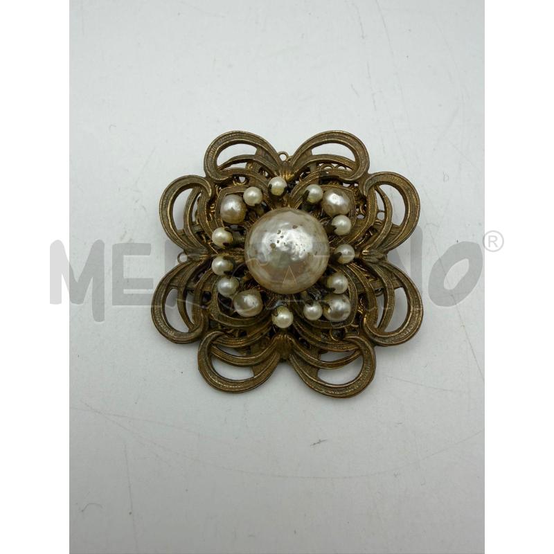 MIRIAM HASKELL SPILLA A SPIRALE CON PERLE   | Mercatino dell'Usato Roma porta maggiore 1