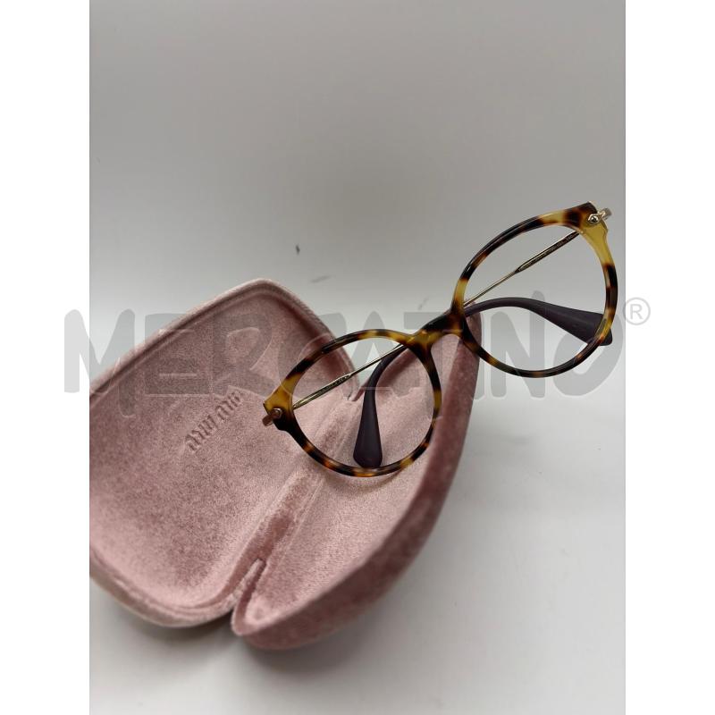 MIU MIU OCCHIALI DONNA TARTARUGATI ASTE IN METALLO GOLD  | Mercatino dell'Usato Roma porta maggiore 2