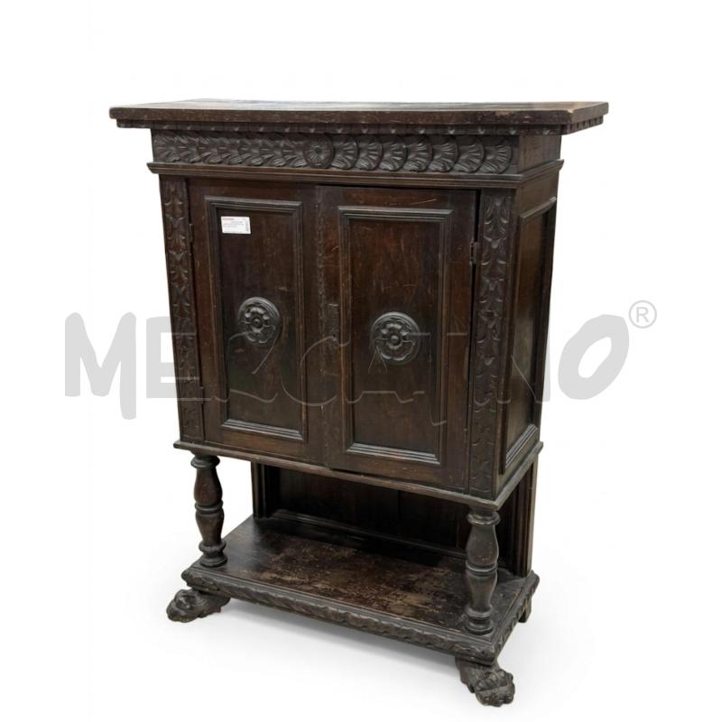 MOBILETTO ZAMPE LEONE FINE '800 MOGANO 2SP | Mercatino dell'Usato Roma porta maggiore 1