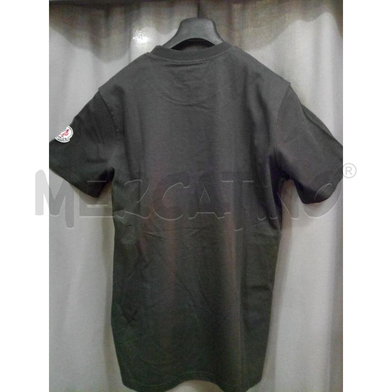 MONCLER T SHIRT UOMO NERA LOGO BIANCO | Mercatino dell'Usato Roma porta maggiore 2