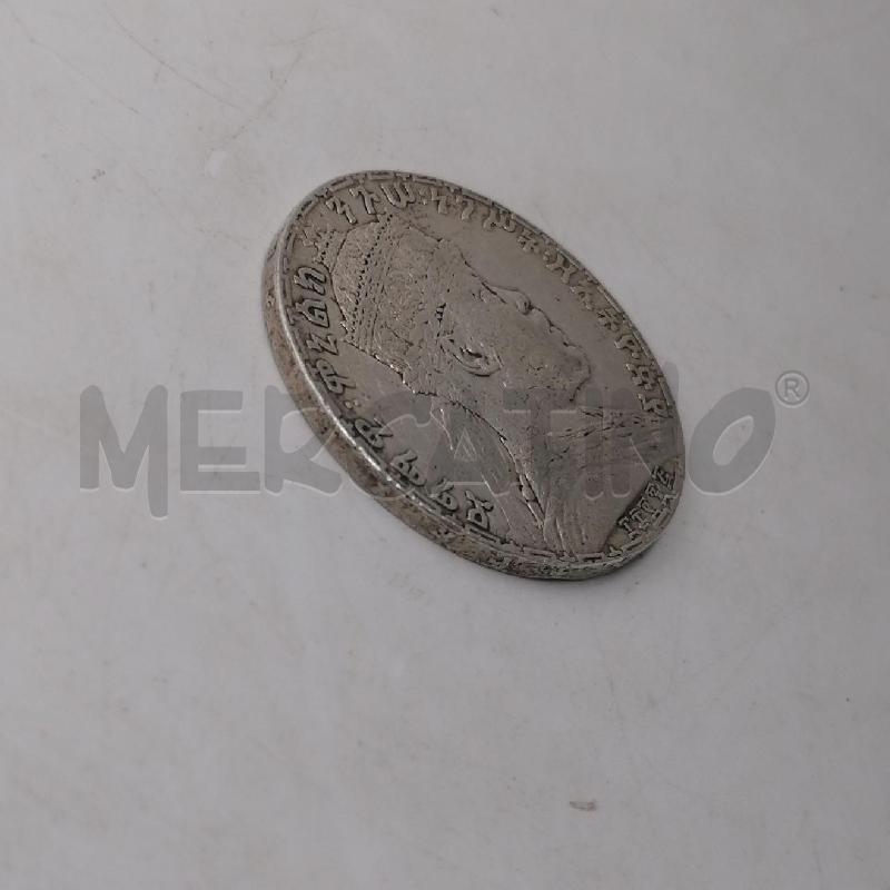 MONETA ETHIOPIA MENELIK 1892 | Mercatino dell'Usato Roma porta maggiore 3