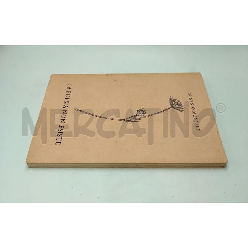 MONTALE - LA POESIA NON ESISTE 1971 | Mercatino dell'Usato Roma porta maggiore 5
