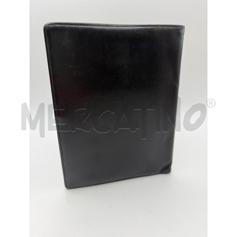 MONT BLANC PORTA FOGLIO NERO PELLE LOGHETTO BIANCO NERO | Mercatino dell'Usato Roma porta maggiore 5