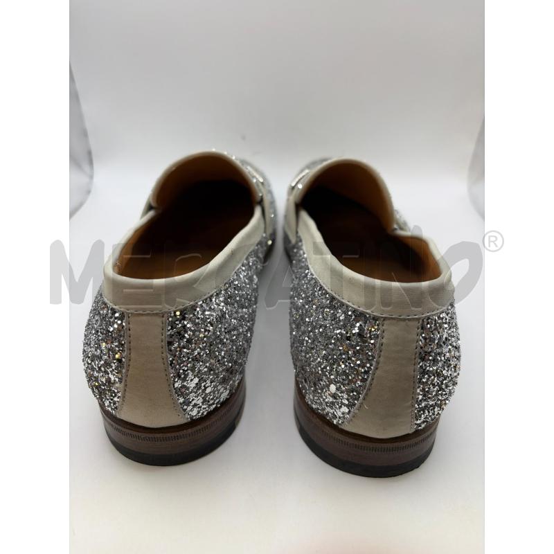MORESCHI SCARPE UOMO MOCASSINO GLITTER SILVER  | Mercatino dell'Usato Roma porta maggiore 4