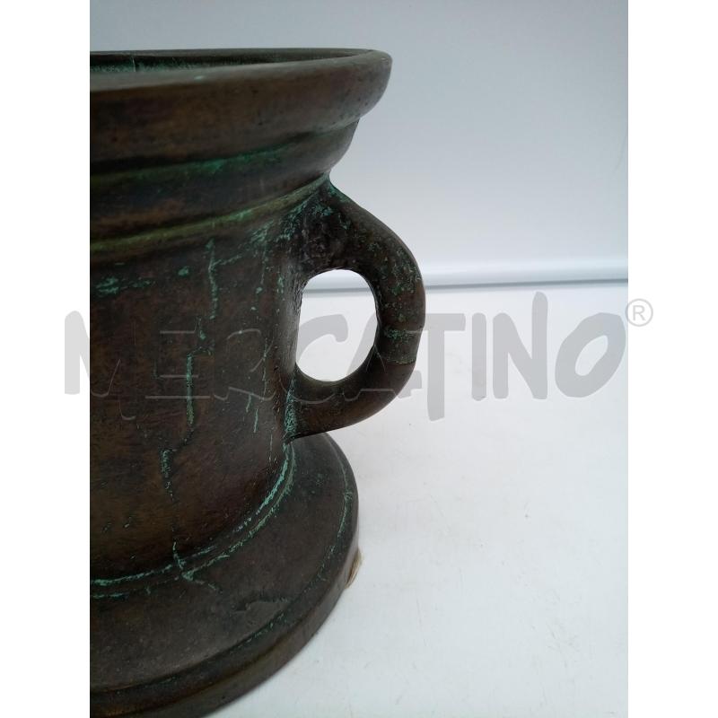 MORTAIO BRONZO 2 MANICI+PESTELLO | Mercatino dell'Usato Roma porta maggiore 3