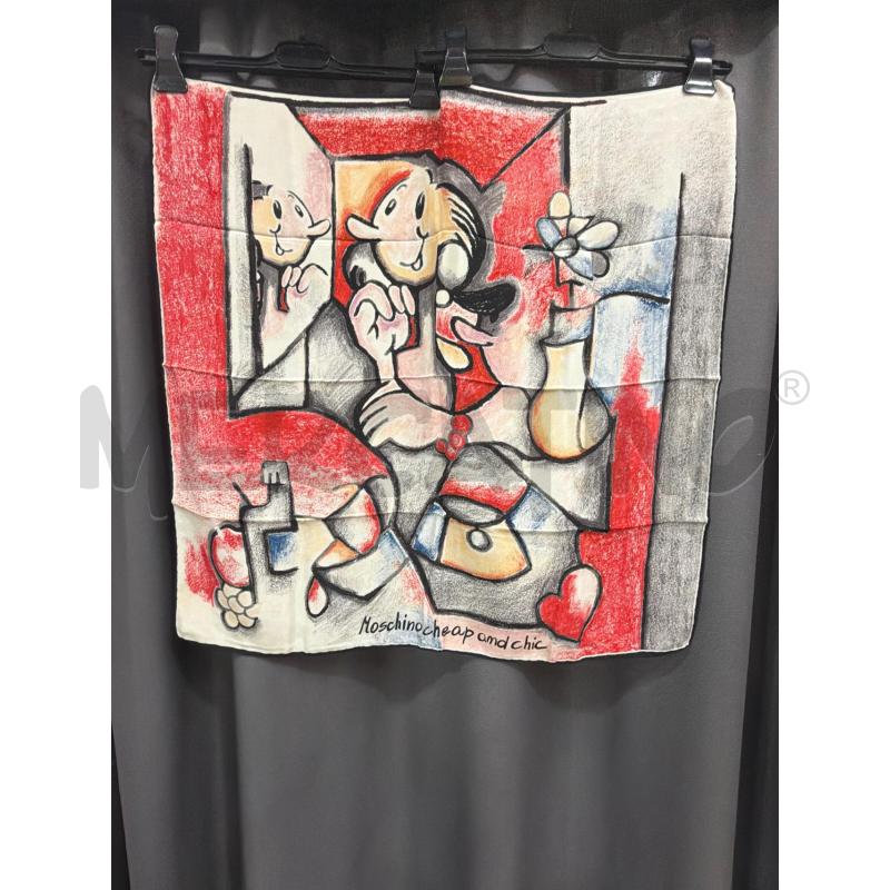 MOSCHINO CHEAP AND CHIC FOULARD ROSSO | Mercatino dell'Usato Roma porta maggiore 1