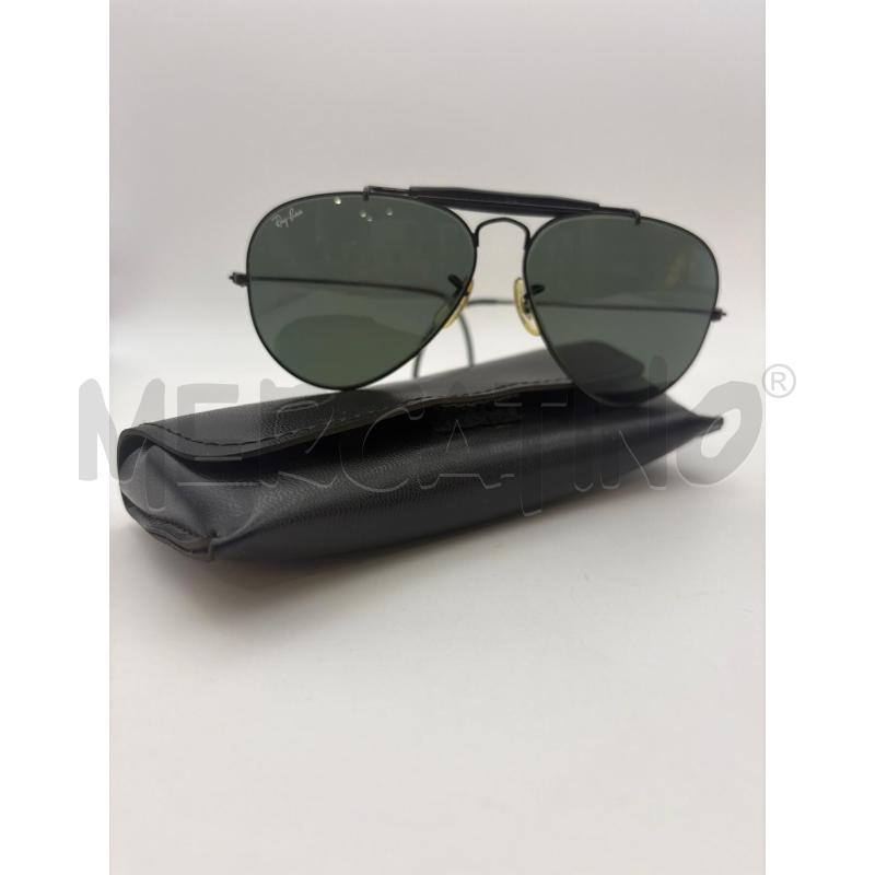 OCCHIALI RAY BAN LENTE NERA GOCCIA AVIATOR MONTATURA NERA | Mercatino dell'Usato Roma porta maggiore 1
