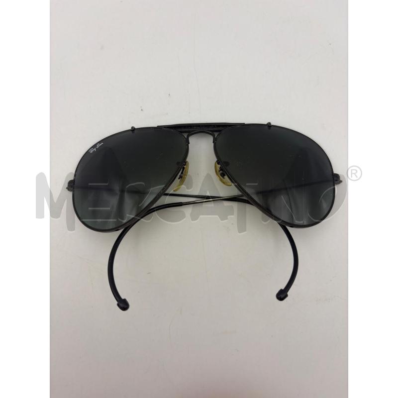 OCCHIALI RAY BAN LENTE NERA GOCCIA AVIATOR MONTATURA NERA | Mercatino dell'Usato Roma porta maggiore 3