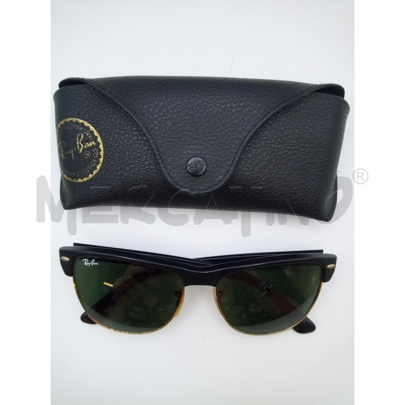 OCCHIALI RAY BAN MONTATURA NERA GOLD LENTE QUADRATA  | Mercatino dell'Usato Roma porta maggiore 1