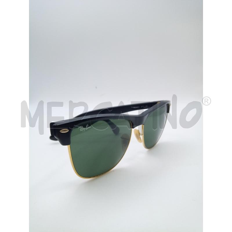 OCCHIALI RAY BAN MONTATURA NERA GOLD LENTE QUADRATA  | Mercatino dell'Usato Roma porta maggiore 2