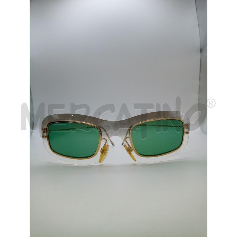 OCCHIALI VOGUE MONTATURA TRASPARENTE PIATTA LENTE VERDE ASTE GOLD | Mercatino dell'Usato Roma porta maggiore 5