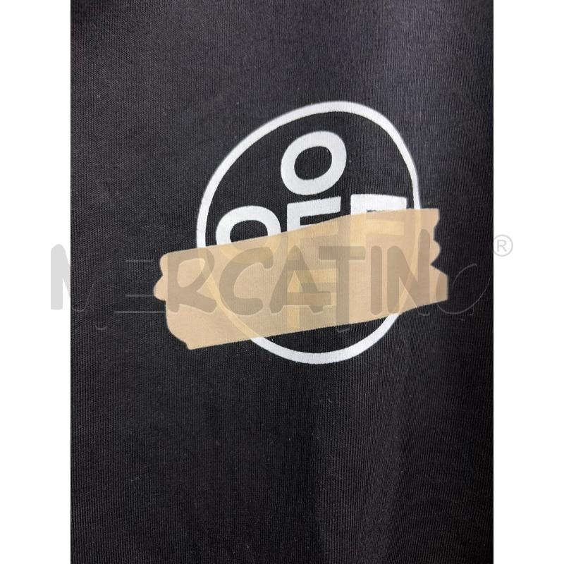 OFF-WHITE T SHIRT UOMO NERA STAMPA LOGO BIANCO BEIGE | Mercatino dell'Usato Roma porta maggiore 4