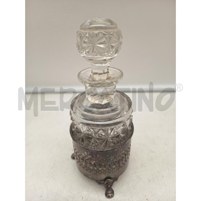 OLIERA CRISTALLO MOLATO BASE MET ARG TRAFORATO | Mercatino dell'Usato Roma porta maggiore 1