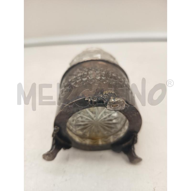 OLIERA CRISTALLO MOLATO BASE MET ARG TRAFORATO | Mercatino dell'Usato Roma porta maggiore 5