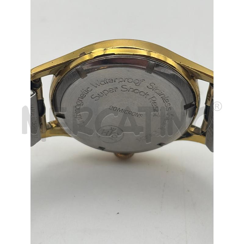 OROLOGIO ANKER 18 RUBIS QUADRANTE NERO CINTURINO DORATO ELASTICO | Mercatino dell'Usato Roma porta maggiore 3