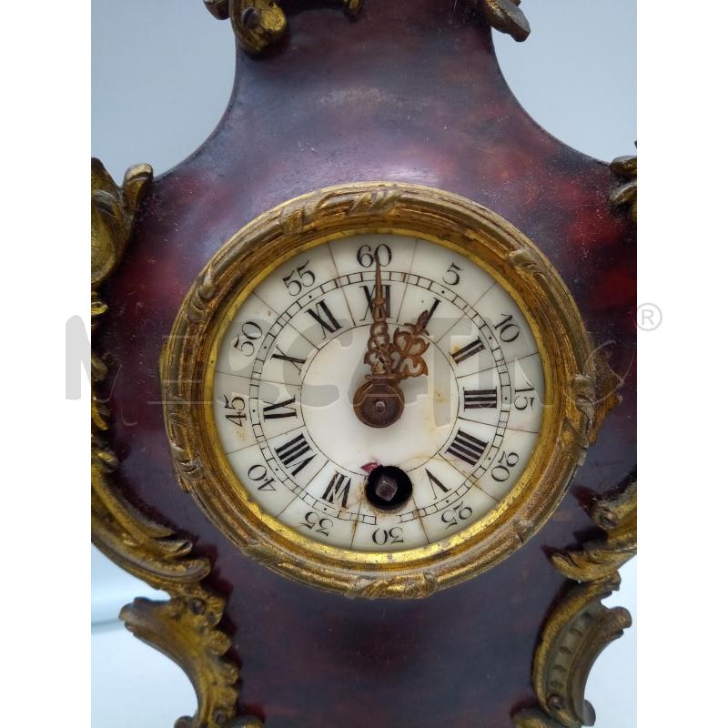 OROLOGIO DA APPOGGIO LEGNO OTTONE DA RIVEDERE  | Mercatino dell'Usato Roma porta maggiore 2
