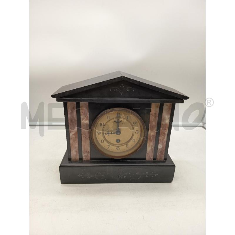 OROLOGIO DA APPOGGIO MARMO NERO DEL BELGIO DA REVISIONARE  | Mercatino dell'Usato Roma porta maggiore 1
