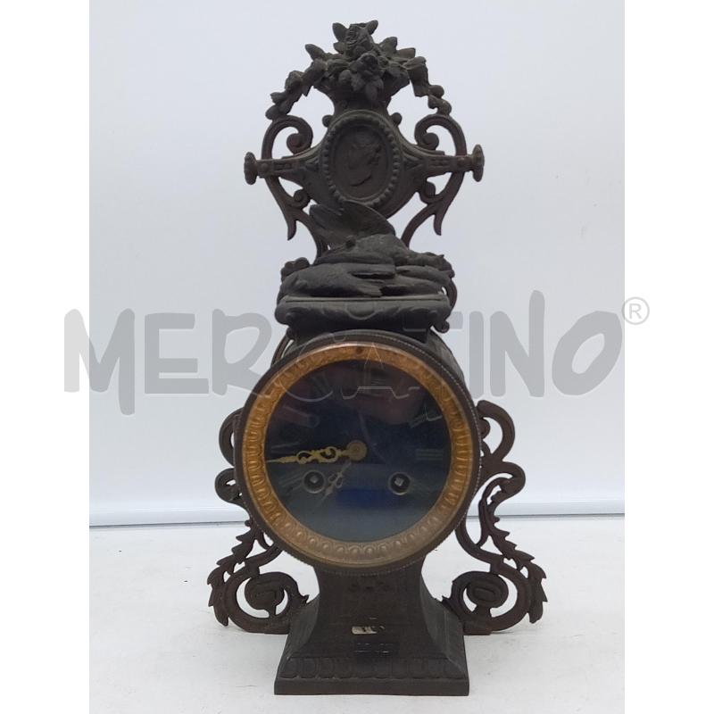 OROLOGIO DA TAVOLO ANTIMONIO CACCIAGIONE DIFETTI CHIAVE OGG | Mercatino dell'Usato Roma porta maggiore 1