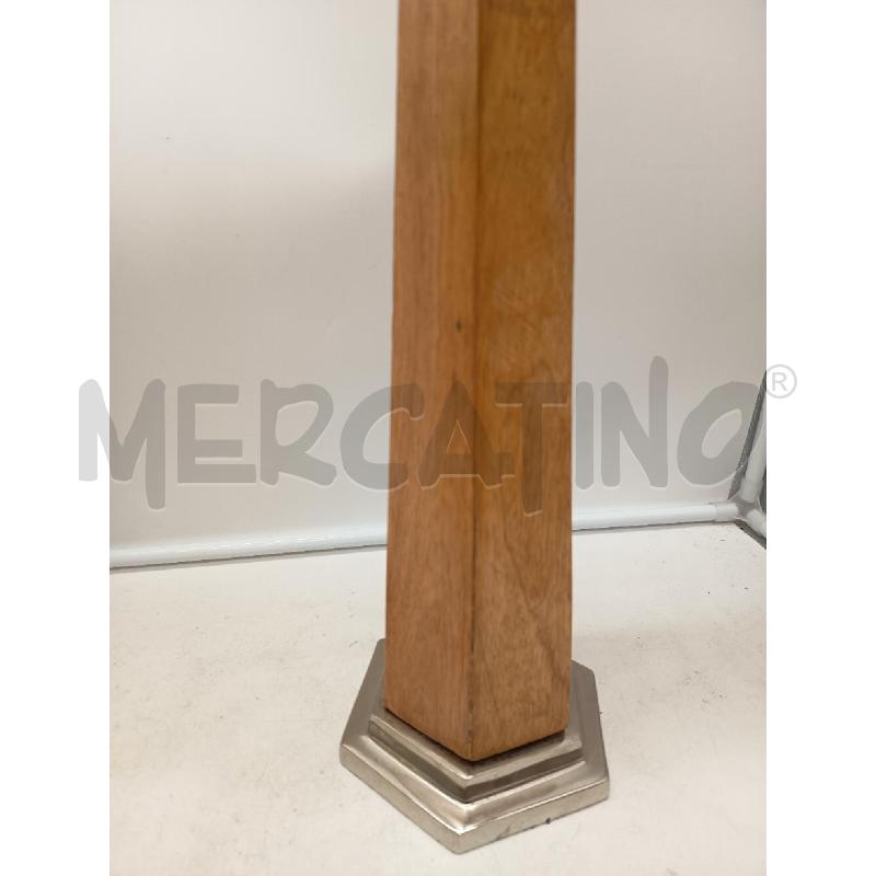 OROLOGIO DA TAVOLO BASE METALLO SUPPORTO LEGNO    | Mercatino dell'Usato Roma porta maggiore 3