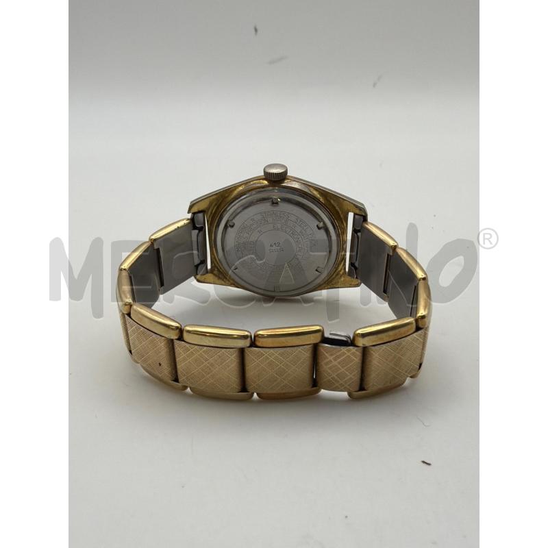 OROLOGIO HUDSON QUADRANTE NERO CINTURINO ELASTICO DORATO | Mercatino dell'Usato Roma porta maggiore 3