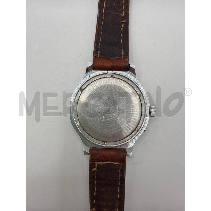 OROLOGIO SLAVA QUADRANTE BIANCO CINTURINO CUOIO | Mercatino dell'Usato Roma porta maggiore 3