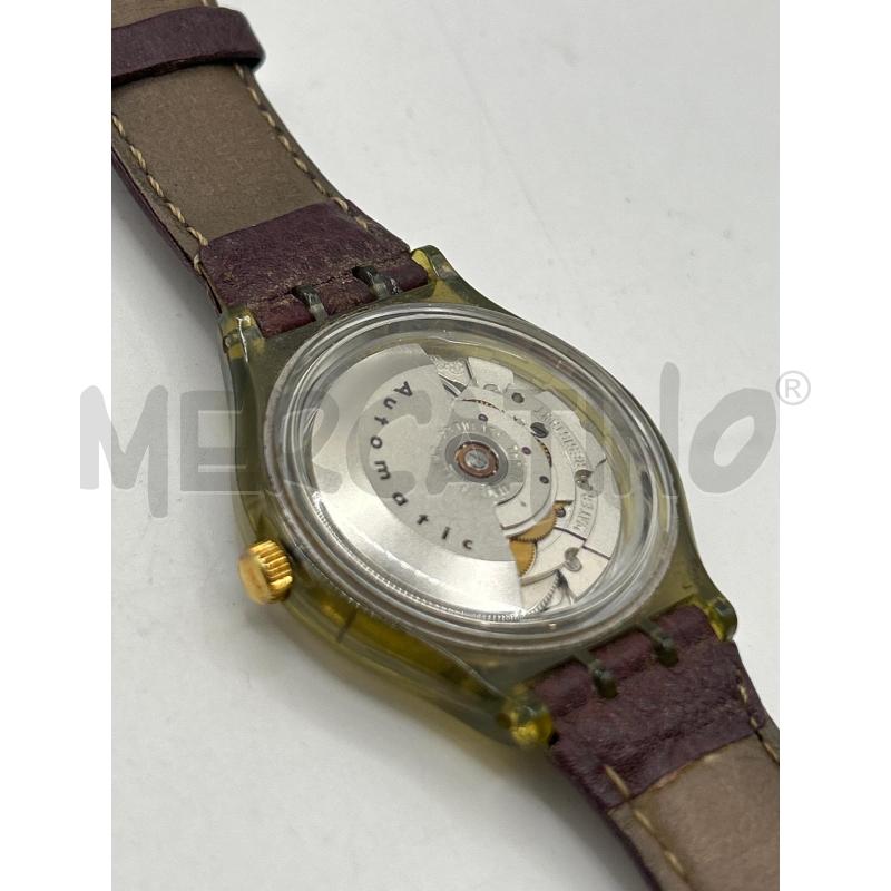 OROLOGIO SWATCH AG 1991 AUTOMATIC CINTURINO MARRONE PELLE | Mercatino dell'Usato Roma porta maggiore 3