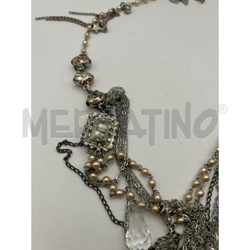 OTAZU COLLANA MULTIFILO CATENINA PERLINE PIETRE PENDENTI | Mercatino dell'Usato Roma porta maggiore 3