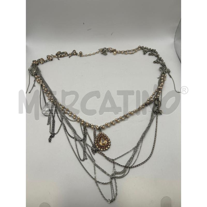 OTAZU COLLANA MULTIFILO CATENINA PERLINE PIETRE PENDENTI | Mercatino dell'Usato Roma porta maggiore 4
