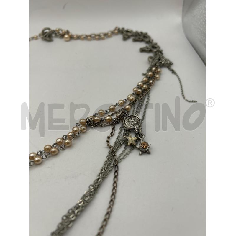 OTAZU COLLANA MULTIFILO CATENINA PERLINE PIETRE PENDENTI | Mercatino dell'Usato Roma porta maggiore 5